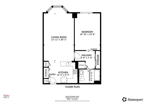 Floor plan One Bedroom