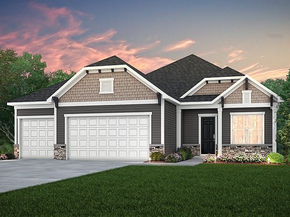 Northern Craftsman, 3 Car Garage NC3G Stone