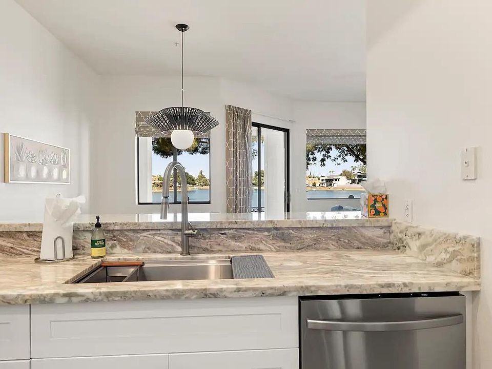 Lake view from kitchen