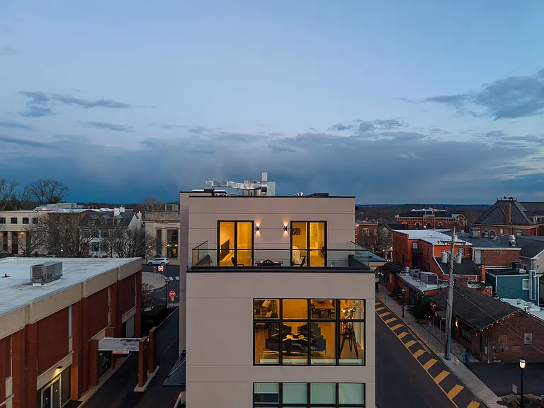 Rear view of the penthouse