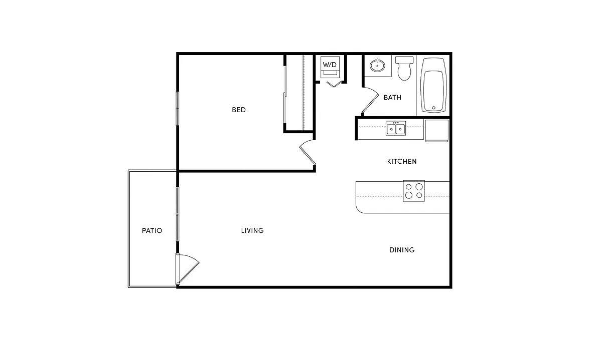 Floor plan 1 Bedroom