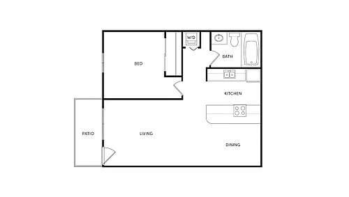 Floor plan 1 Bedroom