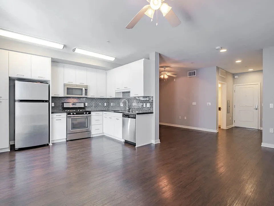 Studio Living Room with Hard Surface Flooring