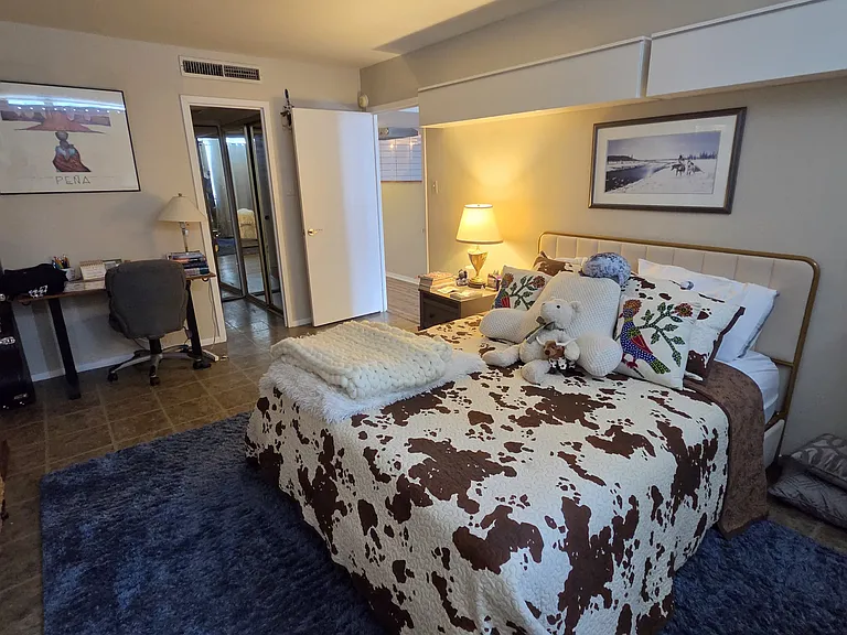 Spacious bedroom with plenty of room for home office