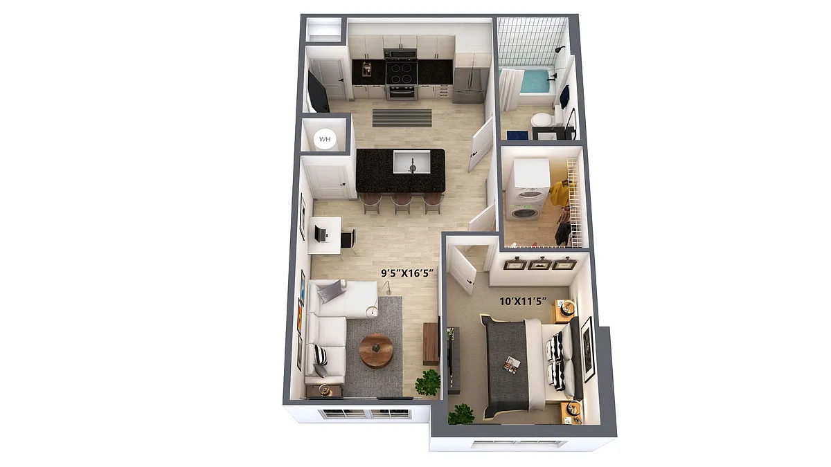 Floor plan A1B