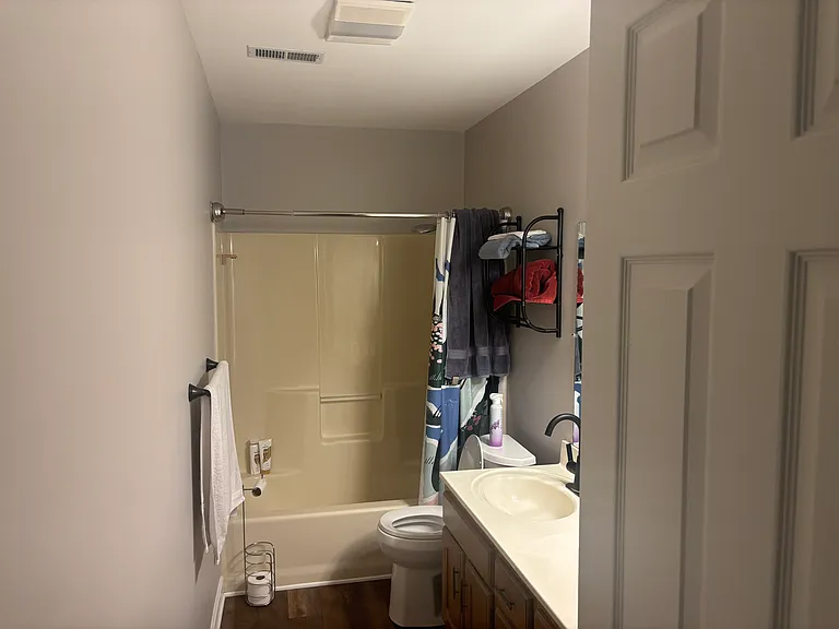 Your private bathroom (tub and shower)