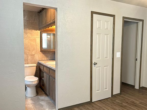 View from the bedroom. Door is the closet.