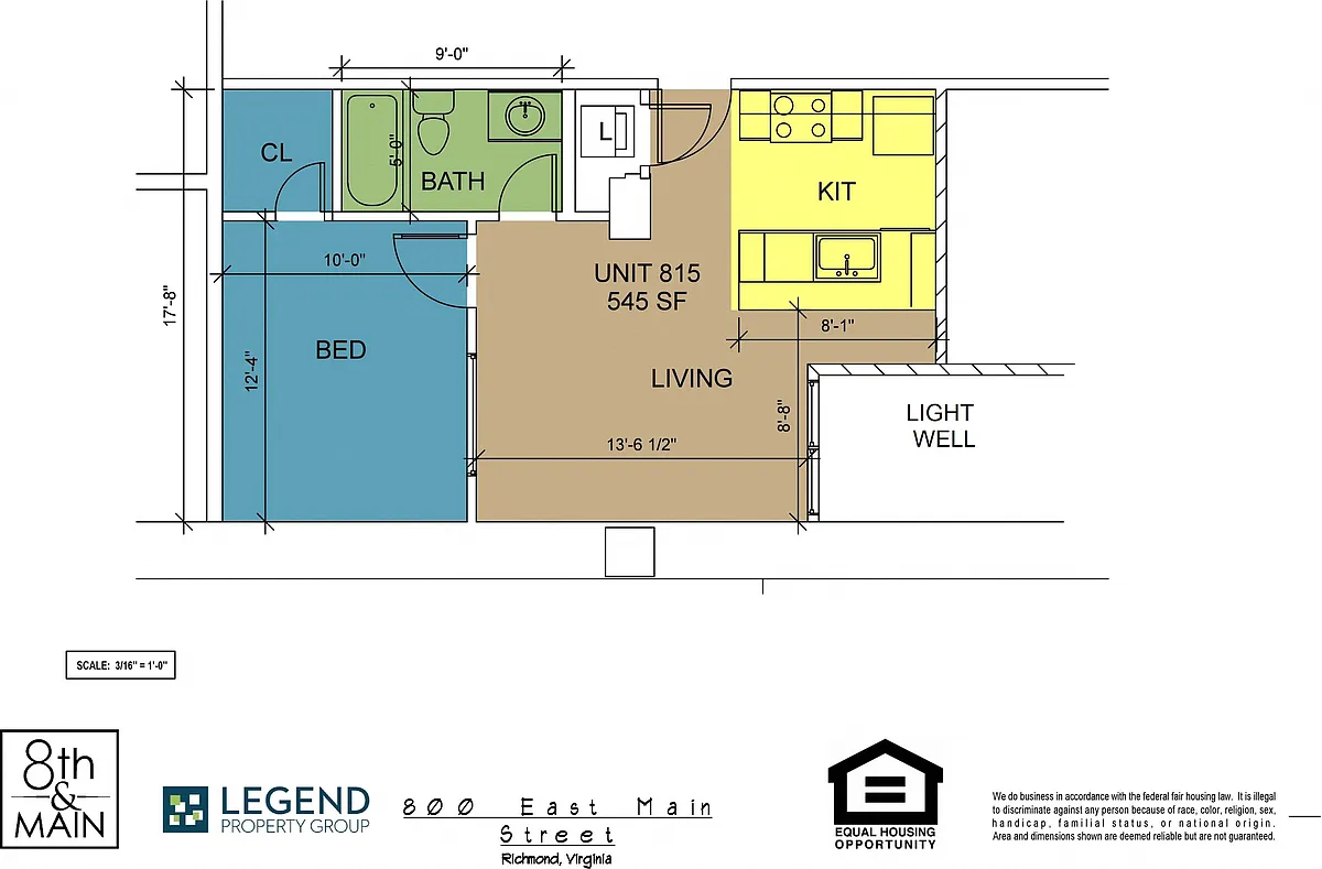 Floor plan 8th and Main 815
