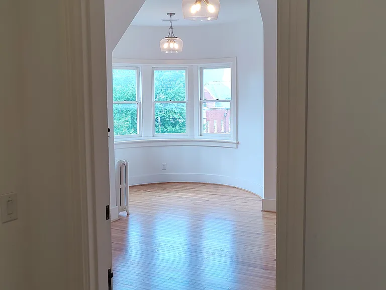 View from main apartment entryway into the NE bedroom.
