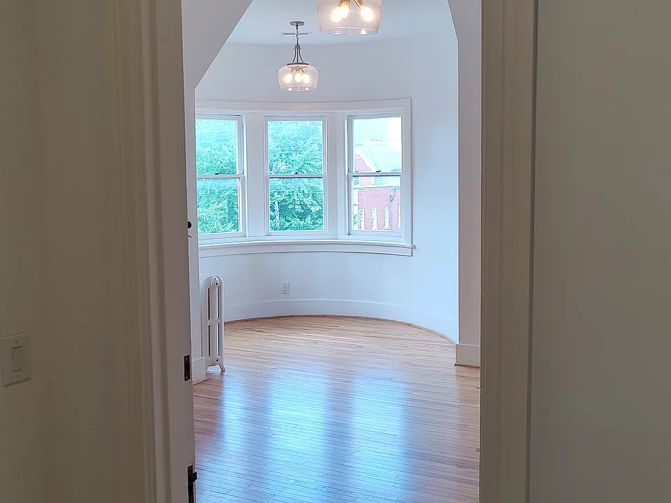 View from main apartment entryway into the NE bedroom.
