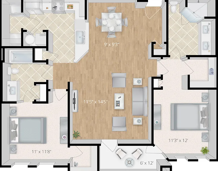 The Palm Floorplan Diagram
