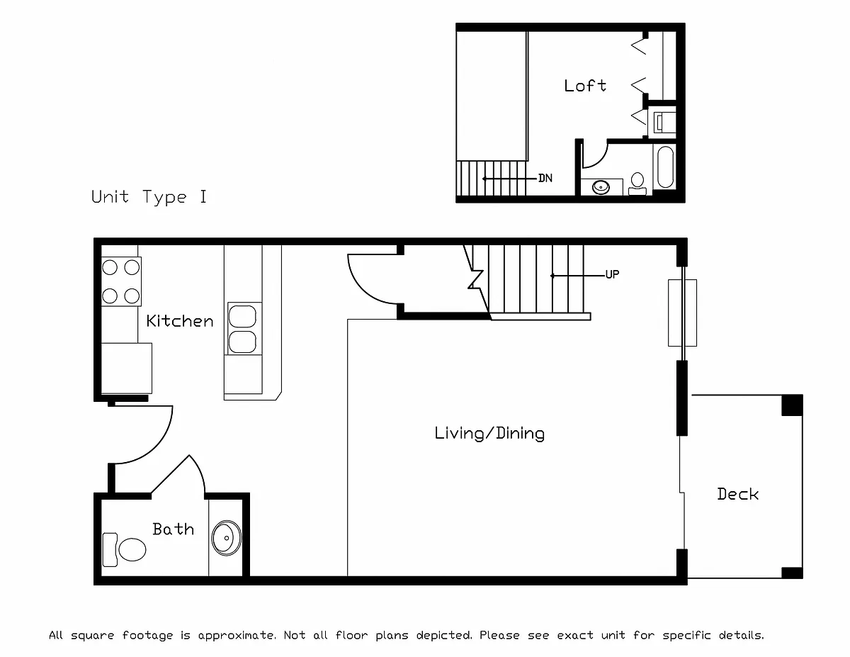 Floor plan Style I, Style J