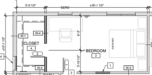 Floor plan Rear Unit
