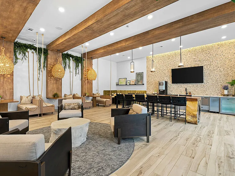 Experience luxury and comfort in this elegantly designed communal lounge. Perfect for socializing and relaxation.