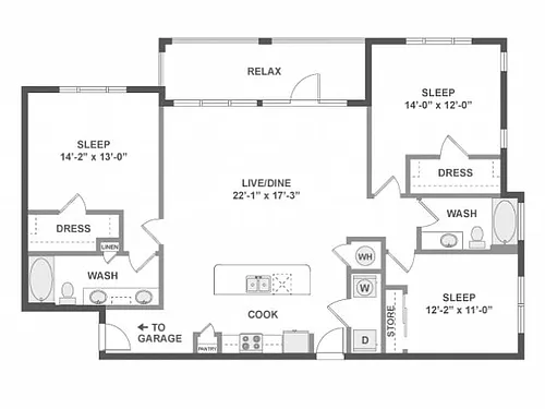 Floor plan D6