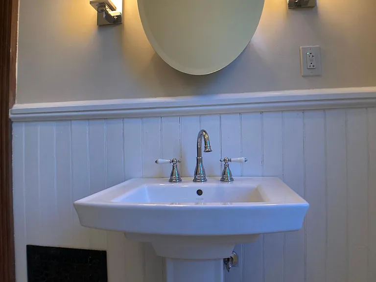 Main bath, entry from bedroom or hall
