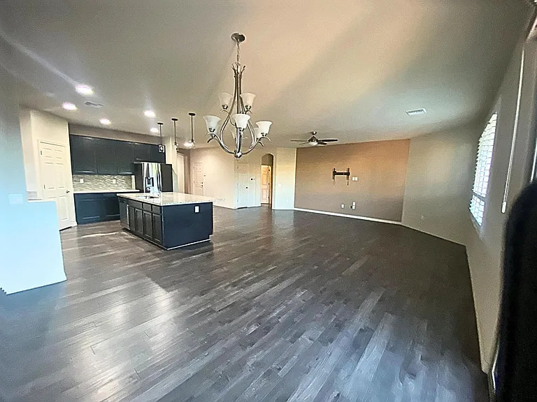 Spacious great room is the perfect place to gather and entertain.