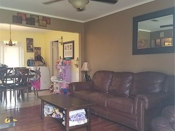 Great living room opens up to the dinning room and kitchen.
