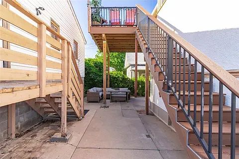 Deck and entree to unit