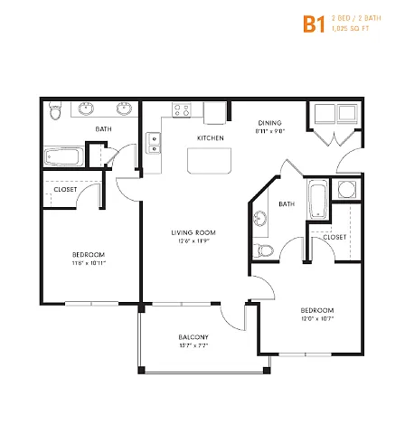 Floor plan B1