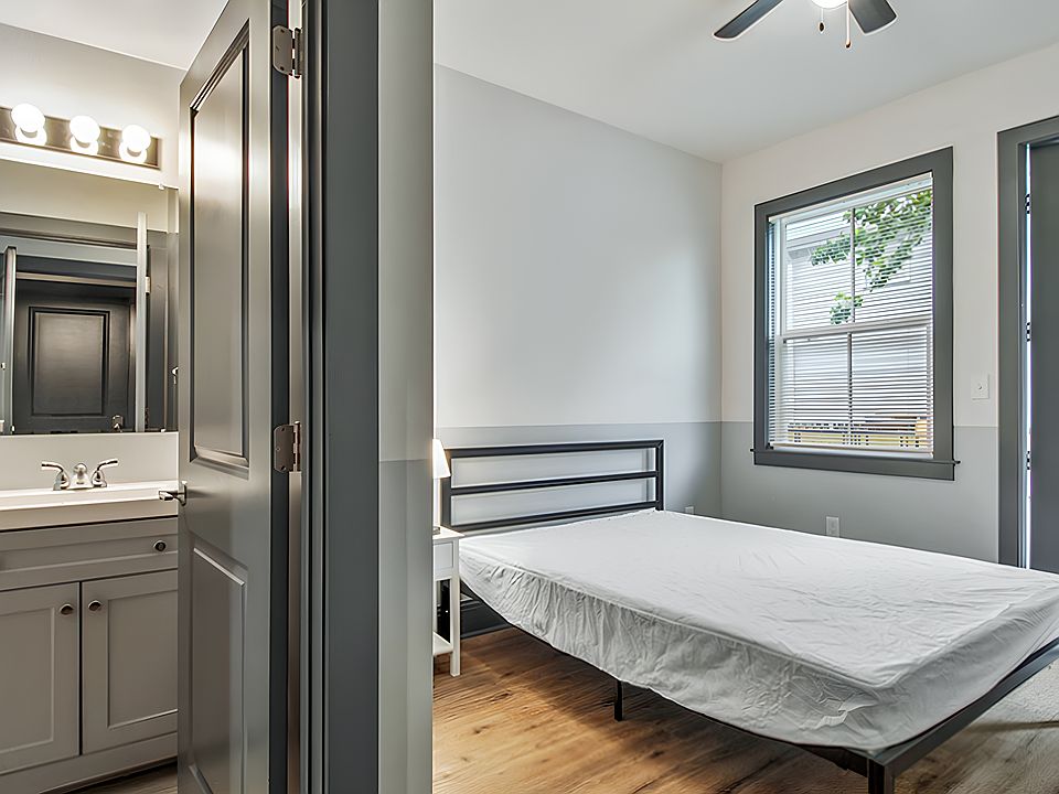 Furnished room includes walk-in closet and en-suite bathroom