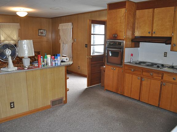 Kitchen view in dining room