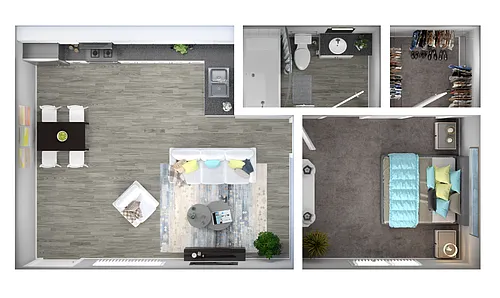 Floor plan 1X1
