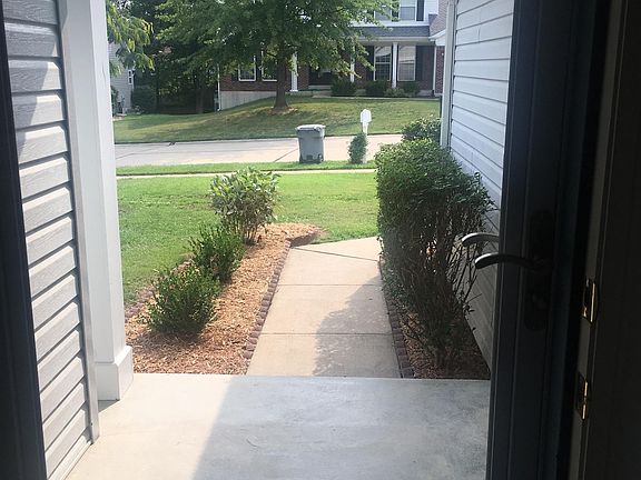 New landscaping as you walk into the front door.