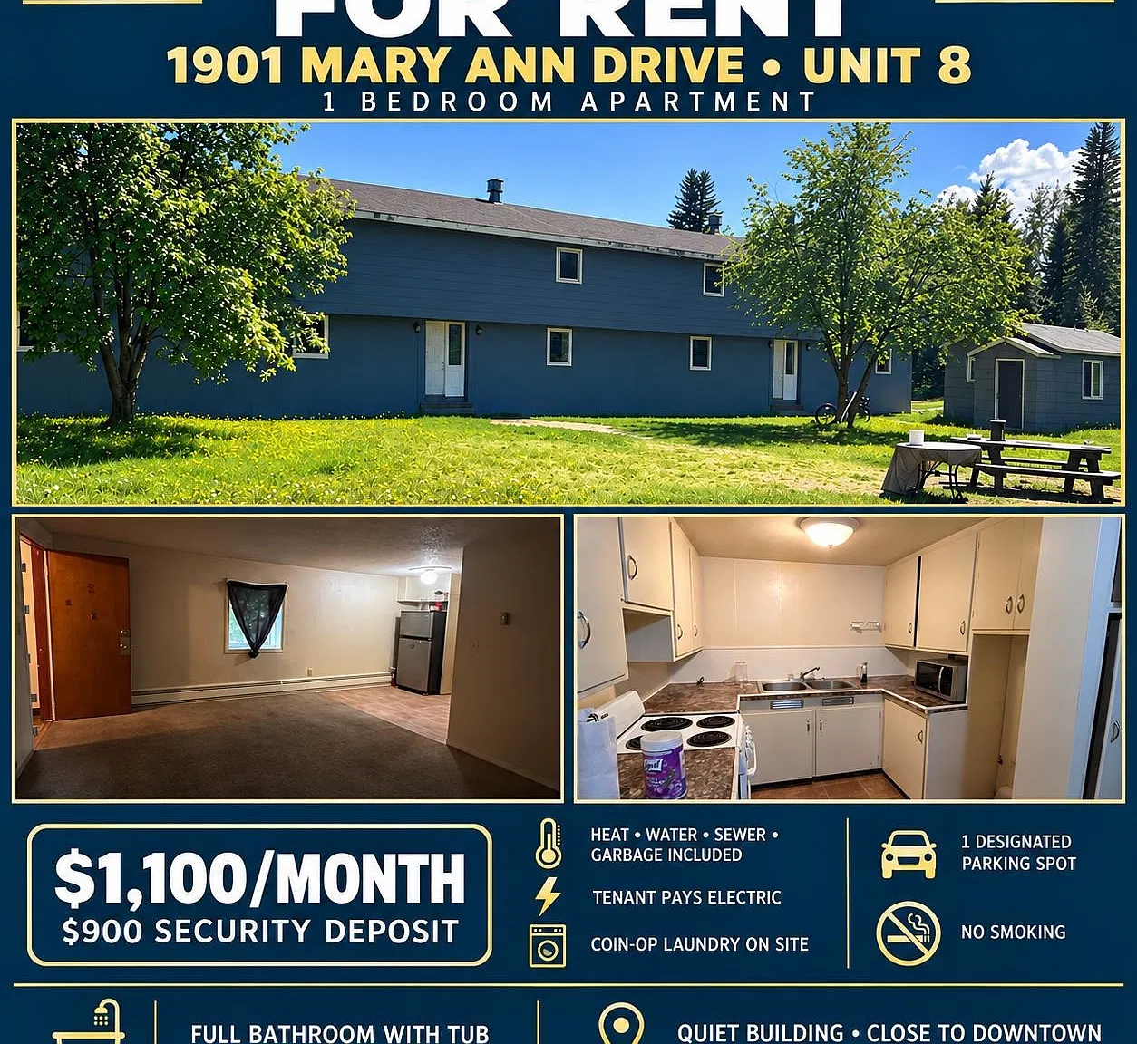 1 bed, $1,100 — Photo 1