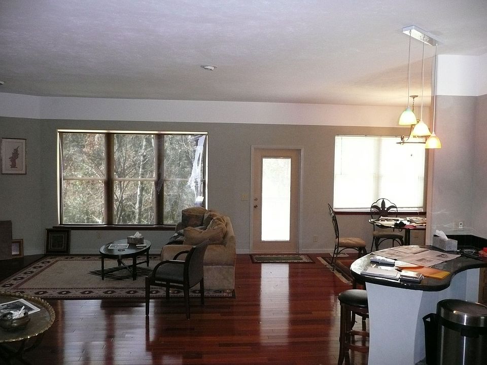 Living room looking out toward creek