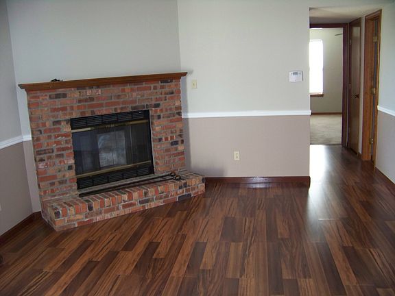 wood burning fireplace 