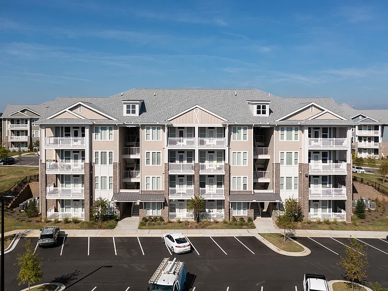 Residential building with private balconies