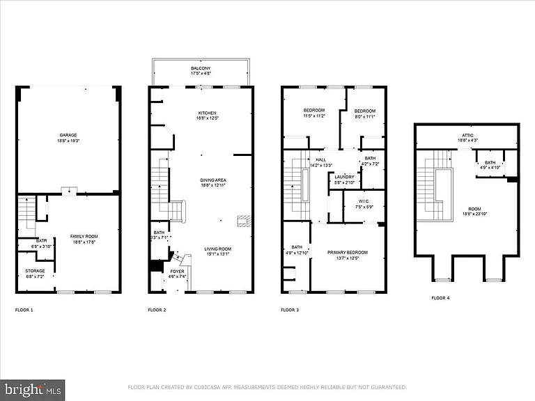 4 Level Townhome Floor Plan. See all photos for Individual floor plans.