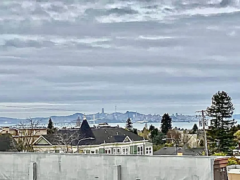 Day view from the apartment - view of Bay bridge & Golden Gate bridge