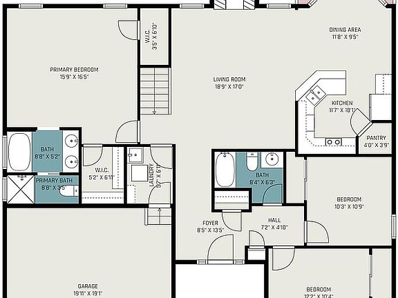 Layout upstairs