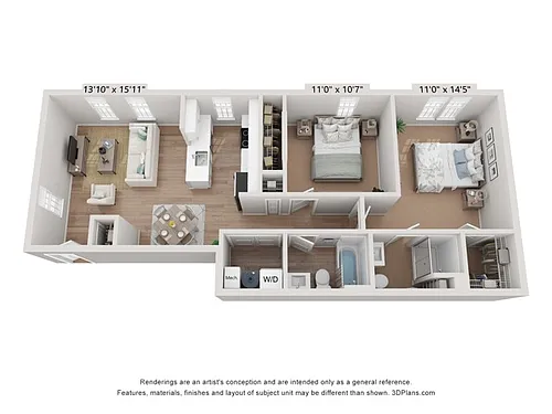 Floor plan Stansbury Flat - R