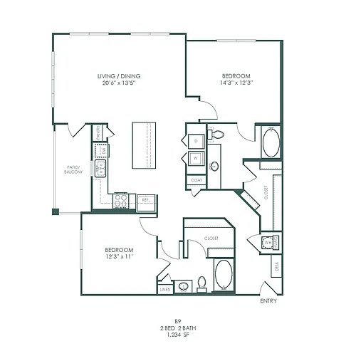 Floor plan B9- Attainable