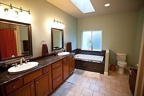 Master bathroom with jetted tub.