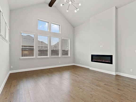 Living room in the Tennyson home plan by Trophy Signature Homes