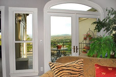 Living room with deck view of tri-valley