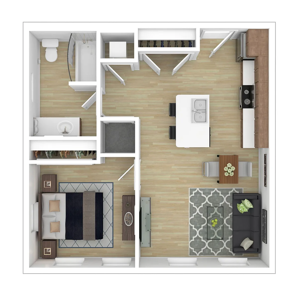 Floor plan 1B1BPREM