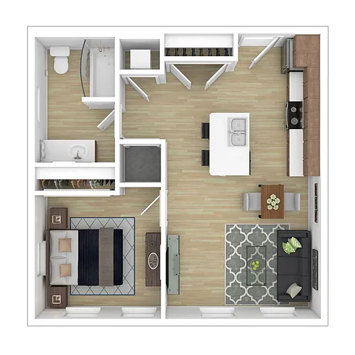 Floor plan 1B1BPREM