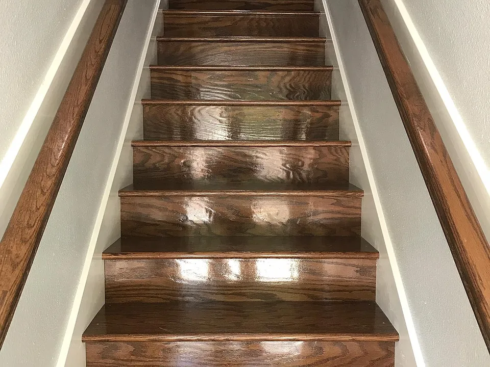 Stairway to this super cute apartment