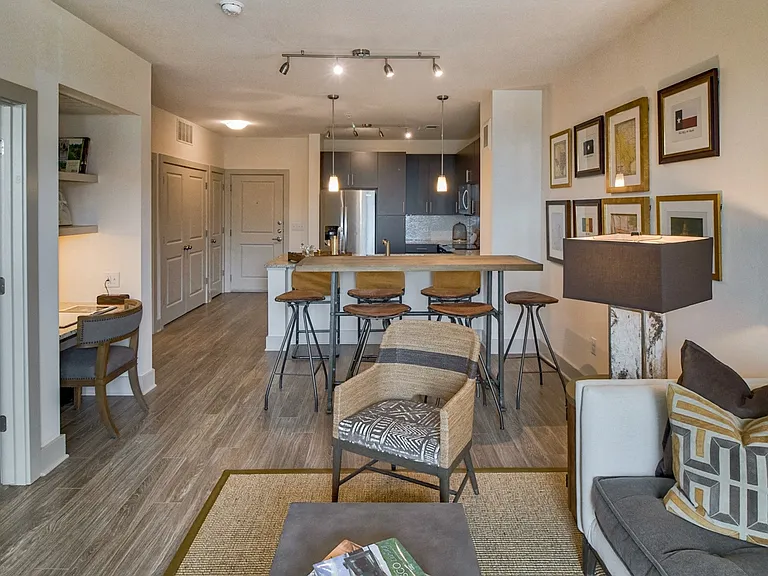 Wood style flooring throughout living spaces