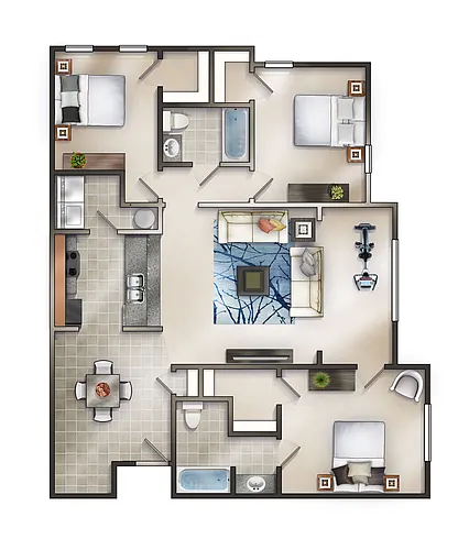 Floor plan The Mallard Sunroom