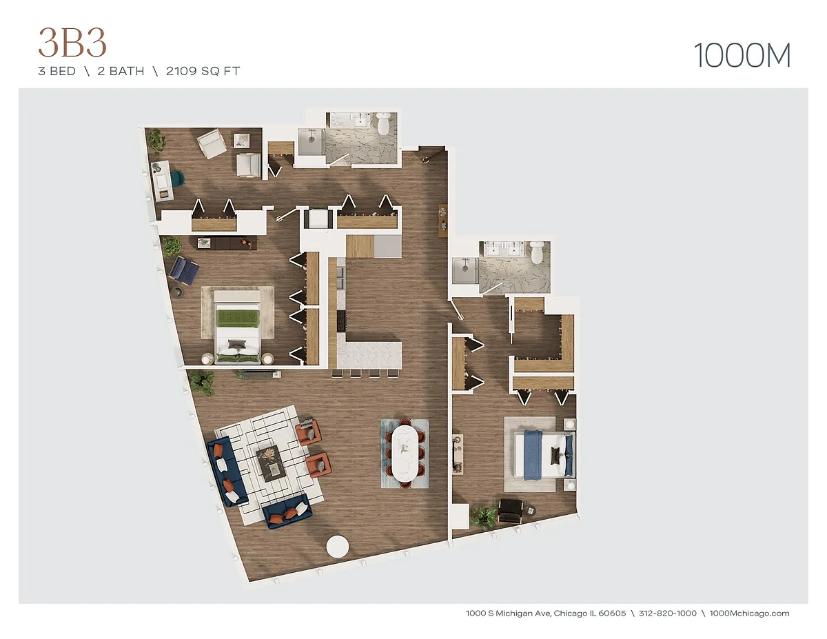 Floor plan 3B3