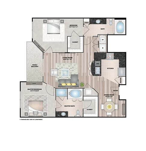 Floor plan The Bourgogne - Renovated