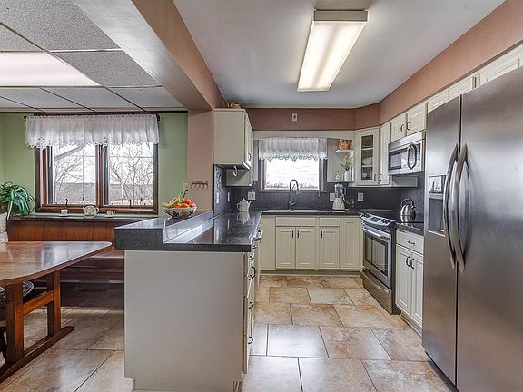 Completely remodeled kitchen. Stove and refrigerator stay with home.