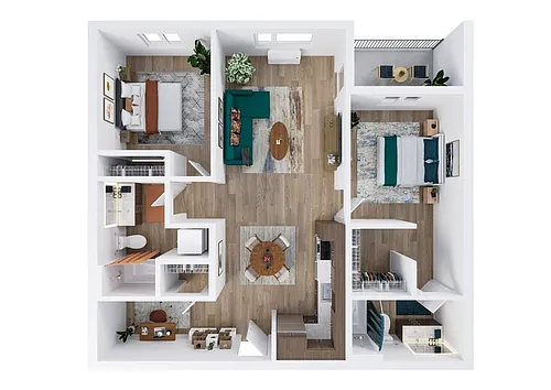 Floor plan 2X2 B