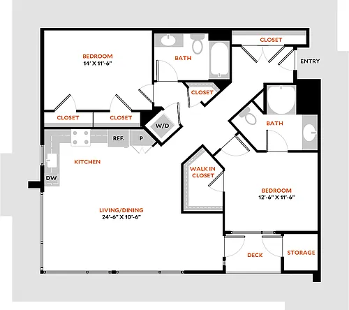 Floor plan Plan 2E